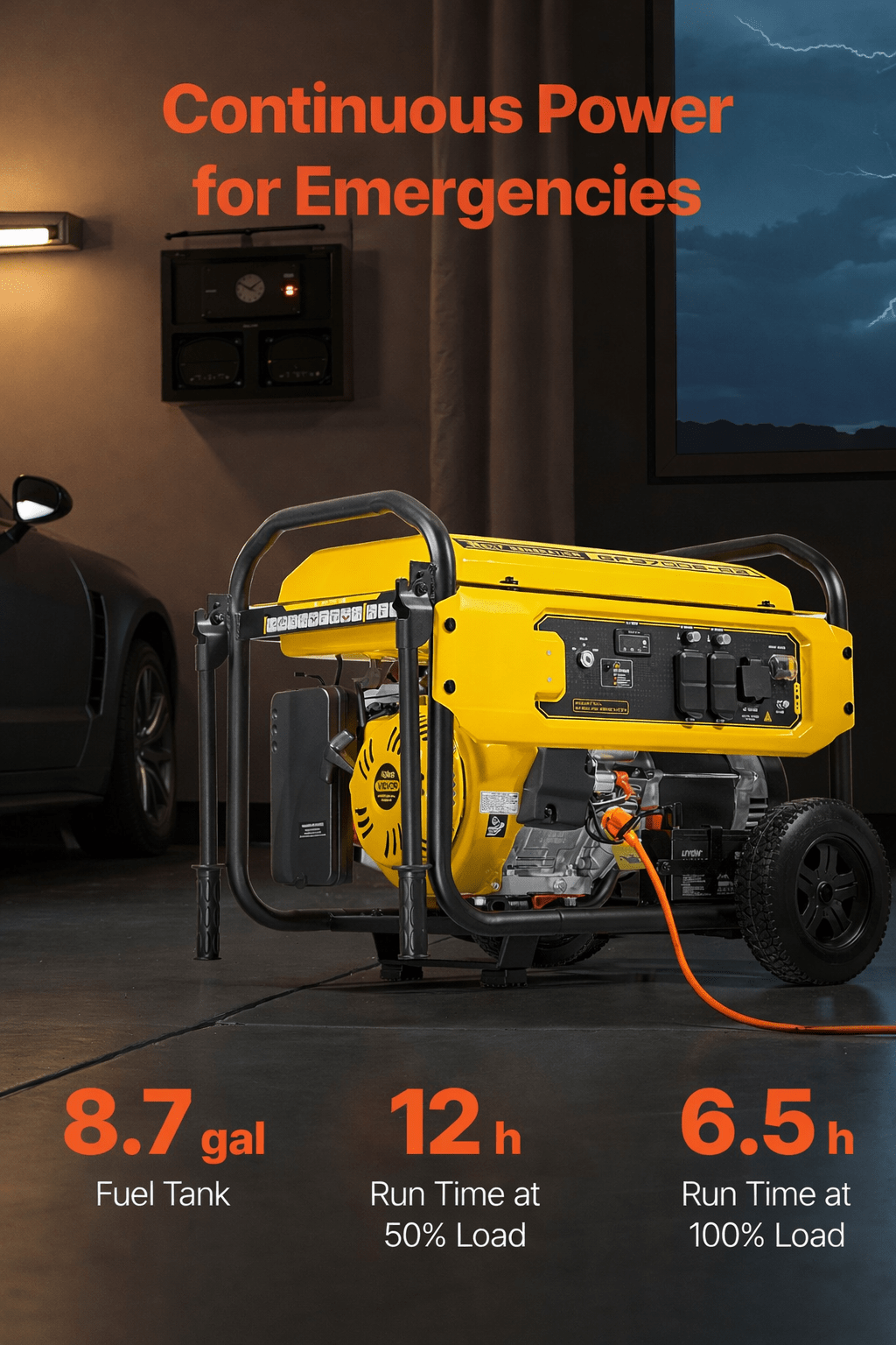 9250W Gas Generator for Jobsite Power & Home Backup - TK Power Gear