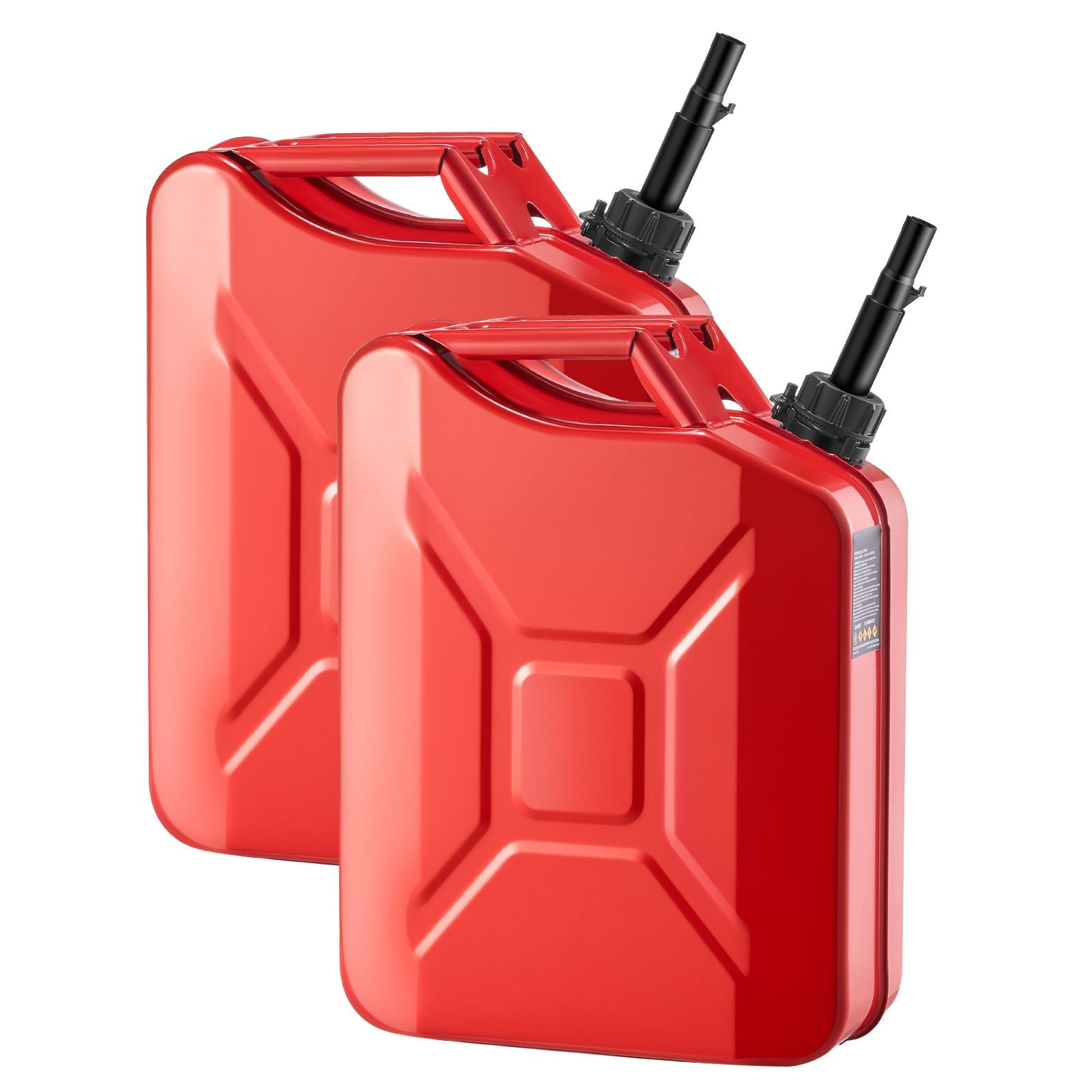 5.3 Gallon Metal Fuel Jerry Can (2 Pack) with Leakproof Spout - TK Power Gear